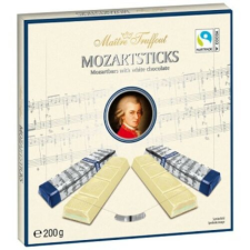 Maitre Truffont Mozartsticks -marcipán és pisztácia krémmel töltött fehércsokoládé táblácskák 200g csokoládé és édesség