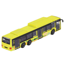 Majorette MAN Lion's City C - sárga busz autópálya és játékautó