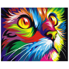 Makana Szivárvány macska - Számfestő készlet, kerettel (40x50 cm) kreatív és készségfejlesztő