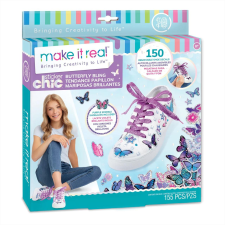Make It Real Sticker Chic cipődíszítés - pillangók kreatív és készségfejlesztő
