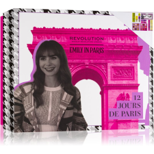 Makeup Revolution X Emily In Paris ádventi naptár 12 Days in Paris kozmetikai ajándékcsomag