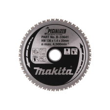 Makita körfűrészlap akkus 136x20mm Z50 FÉM (B-33641) fűrészlap