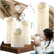 Malatec Lánghatású LED gyertya, elemes, 5x9 cm világítási kellék