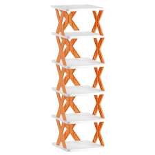 Malatec Moduláris polcállvány, szabadon álló cipőszekrény, 6 polc, összecsukható bútor