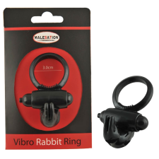 Malesation Vibro Rabbit Ring Black péniszgyűrű
