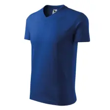 Malfini 102 V-neck unisex póló királykék színben munkaruha