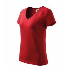 Malfini 128 Malfini Dream V nyakú női póló Piros - 2XL