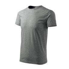 Malfini 129 Basic Férfi Póló sötétszürke melírozott - 3XL