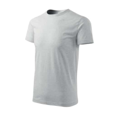 Malfini 129 Basic Férfi Póló világosszürke melírozott - 3XL munkaruha