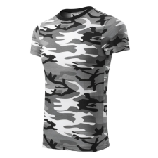 Malfini 144 Camouflage unisex póló szürke terepszín színben munkaruha
