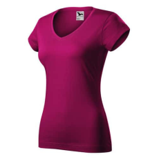 Malfini 162 Malfini Fit V-nyakú női póló fukszia