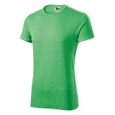 Malfini 163 Malfini Fusion férfi póló zöld melírozott - L
