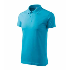 Malfini 202 Malfini Single J. Férfi galléros póló türkiz - XL