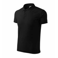 Malfini 203 Malfini Férfi Galléros Pique Póló Fekete - 2XL munkaruha