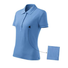 Malfini 213 Malfini Cotton galléros női póló égszínkék - XL