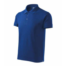 Malfini 215 Malfini Cotton Heavy férfi galléros póló Királykék - XL