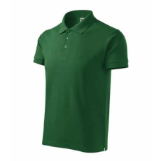 Malfini 215 Malfini Cotton Heavy férfi galléros póló üvegzöld - M