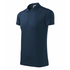 Malfini 217 Malfini Victory galléros unisex póló tengerészkék - M