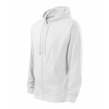 Malfini 410 Malfini Trendy Zipper férfi pulóver Fehér - 3XL munkaruha