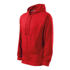 Malfini 410 Malfini Trendy Zipper férfi pulóver Piros - M