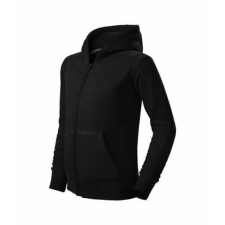 Malfini 412 Malfini Trendy Zipper gyerek felső Fekete - 146 cm/10 éves munkaruha