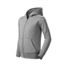 Malfini 412 Malfini Trendy Zipper gyerek felső sötétszürke melírozott munkaruha