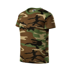 MALFINI, a.s. Camouflage póló gyerek barna terepszín 158 cm/12 éves