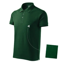 MALFINI, a.s. Cotton galléros póló férfi dark green S