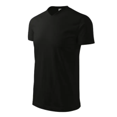 MALFINI, a.s. Heavy V-neck póló unisex fekete S
