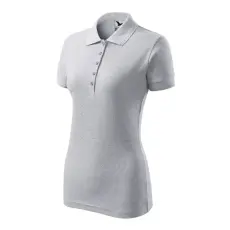MALFINI, a.s. Pique Polo galléros póló női világosszürke melírozott 2XL