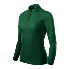MALFINI, a.s. Pique Polo LS galléros póló női dark green 2XL