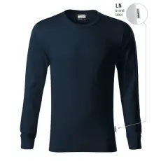 MALFINI, a.s. Resist LS póló unisex tengerészkék 02 (brand label) L
