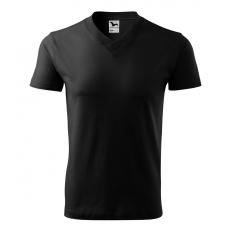 Malfini ADL102 V-nyakú póló (fekete, XXL) Malfini
