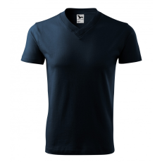 Malfini ADL102 V-nyakú póló (tengerkék, 3XL) Malfini