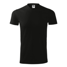 Malfini ADL111 HEAVY V-nyakú póló (fekete, 3XL) Malfini munkaruha