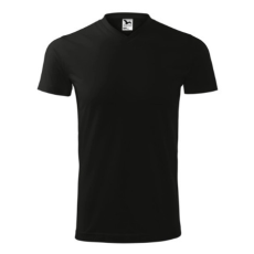 Malfini ADL111 HEAVY V-nyakú póló (fekete, 4XL) Malfini