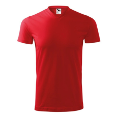Malfini ADL111 HEAVY V-nyakú póló (piros, 3XL) Malfini
