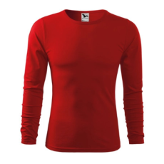 Malfini ADL119 FIT-T Hosszú ujjú férfi póló (piros, XL) Malfini