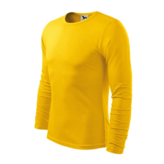 Malfini ADL119 FIT-T Hosszú ujjú férfi póló (sárga, XXL) Malfini