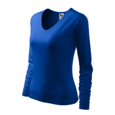 Malfini ADL127 ELEGANCE V-nyakú Női póló (királykék, XL) Malfini munkaruha