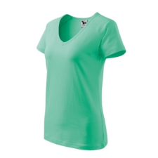 Malfini ADL128 DREAM V-nyakú Női póló (menta, L) Malfini munkaruha