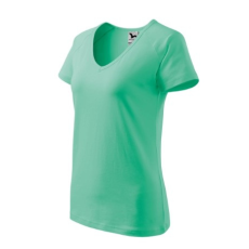 Malfini ADL128 DREAM V-nyakú Női póló (menta, M) Malfini