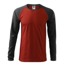 Malfini ADL130 STREET LS Hosszú ujjú férfi póló (Marlboro piros, 3XL) Malfini munkaruha