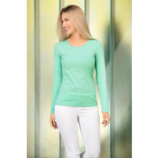 Malfini ADL139 SLIM Hosszú ujjú női póló (menta, XS) Malfini