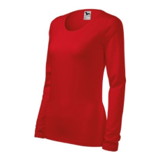 Malfini ADL139 SLIM Hosszú ujjú női póló (piros, XS) Malfini
