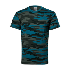 Malfini ADL144 CAMOUFLAGE Terepszínű póló (terepszín petrol kék, S) Malfini