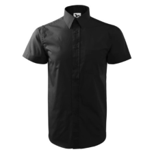 Malfini ADL207 CHIC Rövid ujjú férfi ing (fekete, XL) Malfini munkaruha