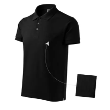Malfini ADL212 COTTON Galléros férfi póló (fekete, 3XL) Malfini munkaruha