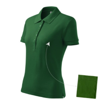Malfini ADL213 COTTON Galléros női póló (üvegzöld, XL) Malfini