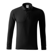 Malfini ADL221 PIQUE Galléros hosszú ujjú férfi póló (fekete, XL) Malfini munkaruha